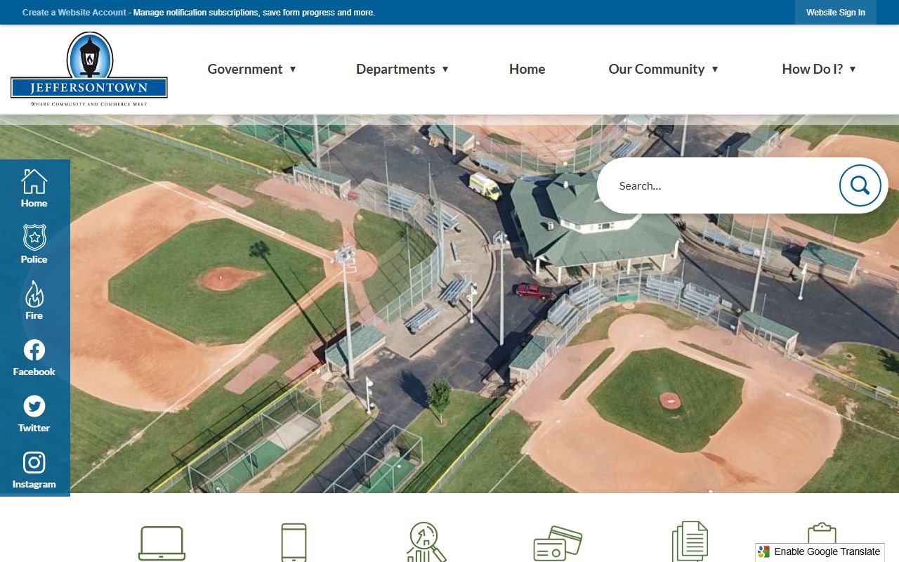 Jeffersontown Kentucky city hall and residents directory office