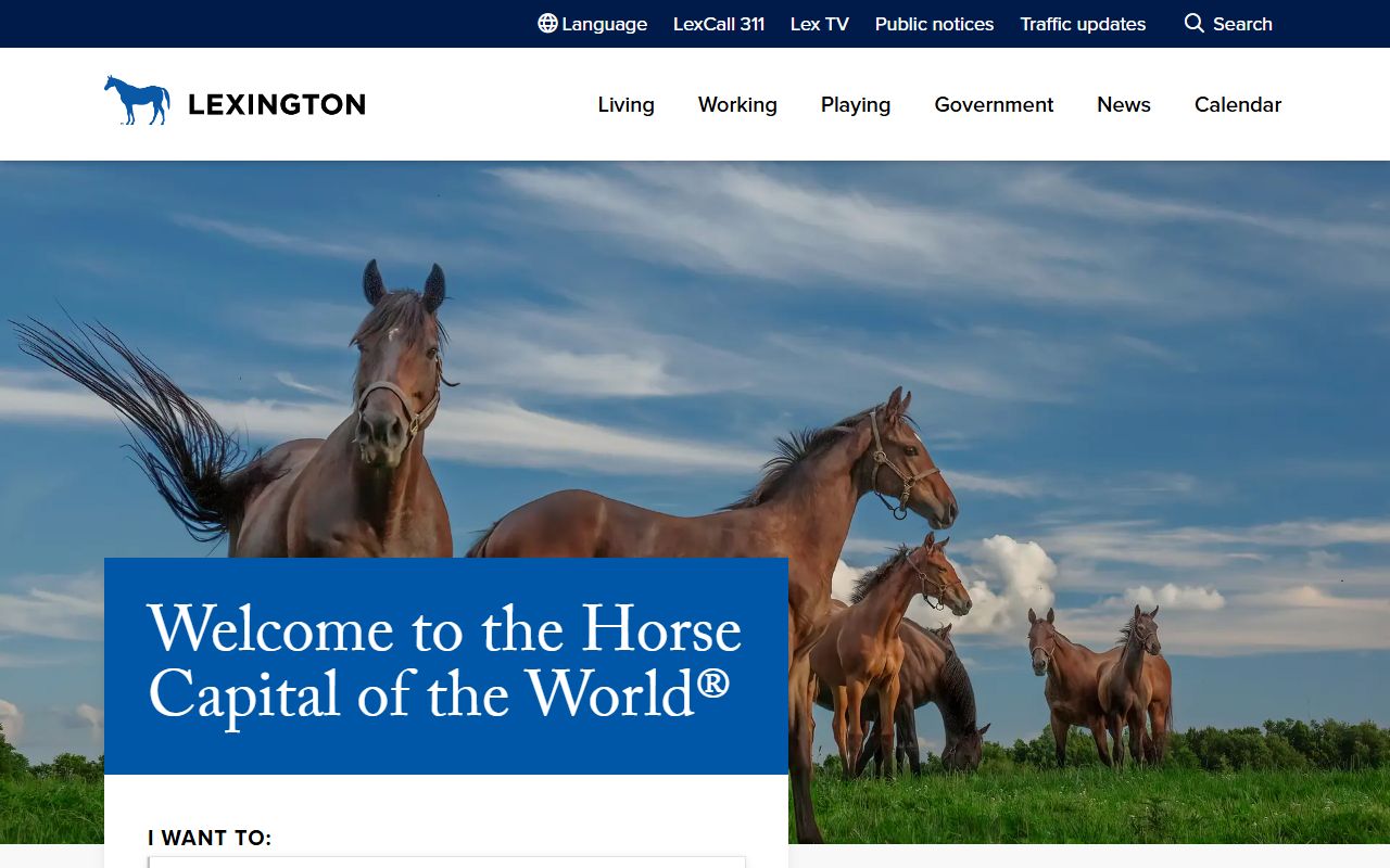 Lexington Kentucky official city website and residents directory resources