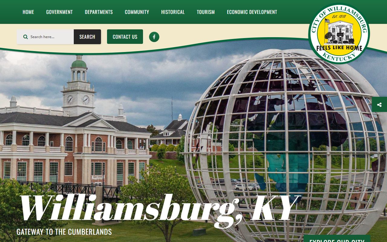 Williamsburg City Hall building for residents directory records access