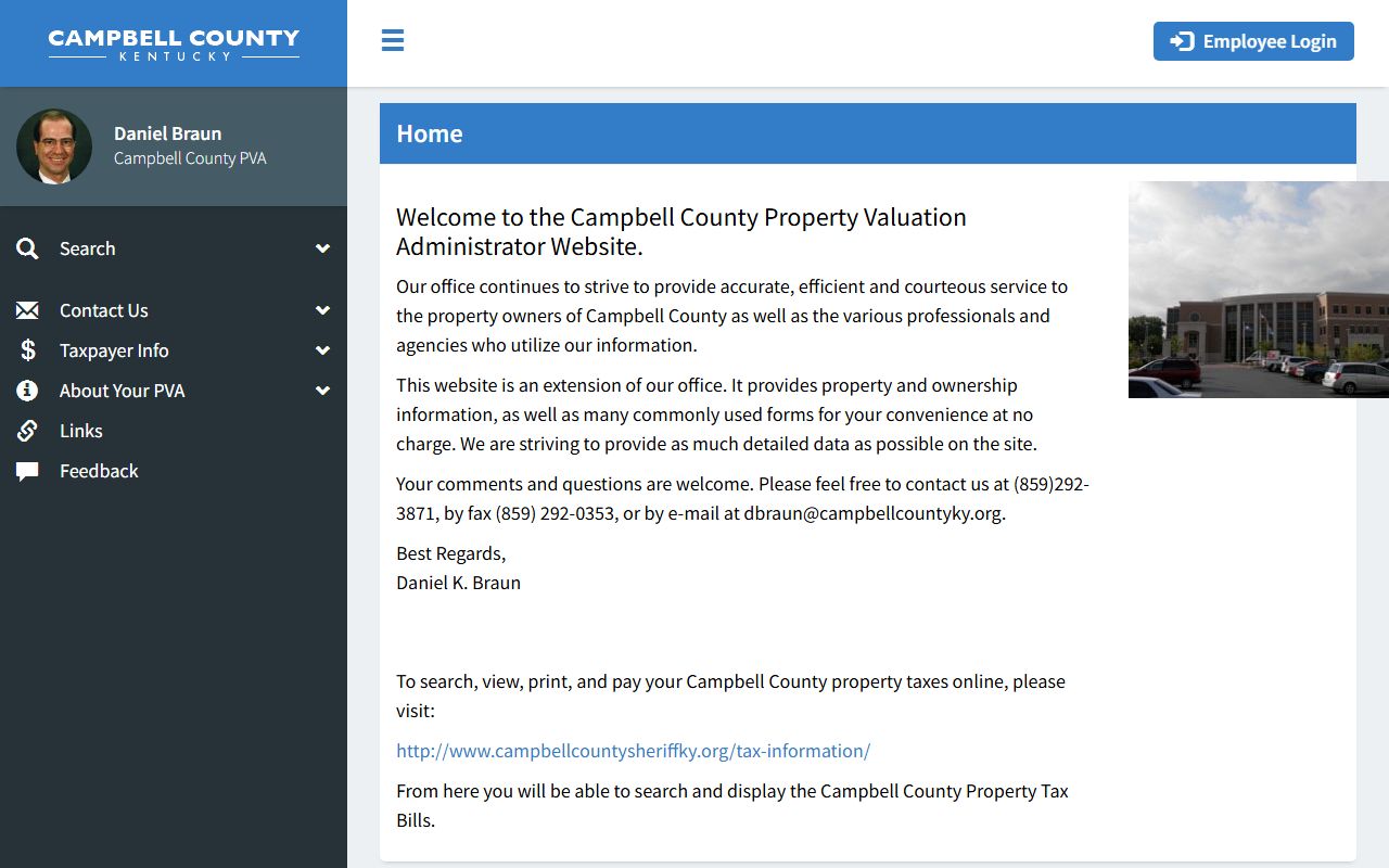 Campbell County Kentucky PVA property search portal for residents directory