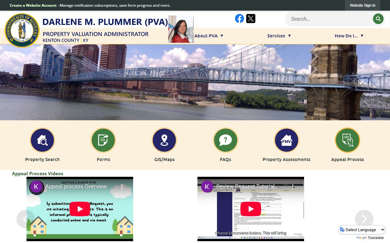 Kenton County PVA property search portal for residents directory