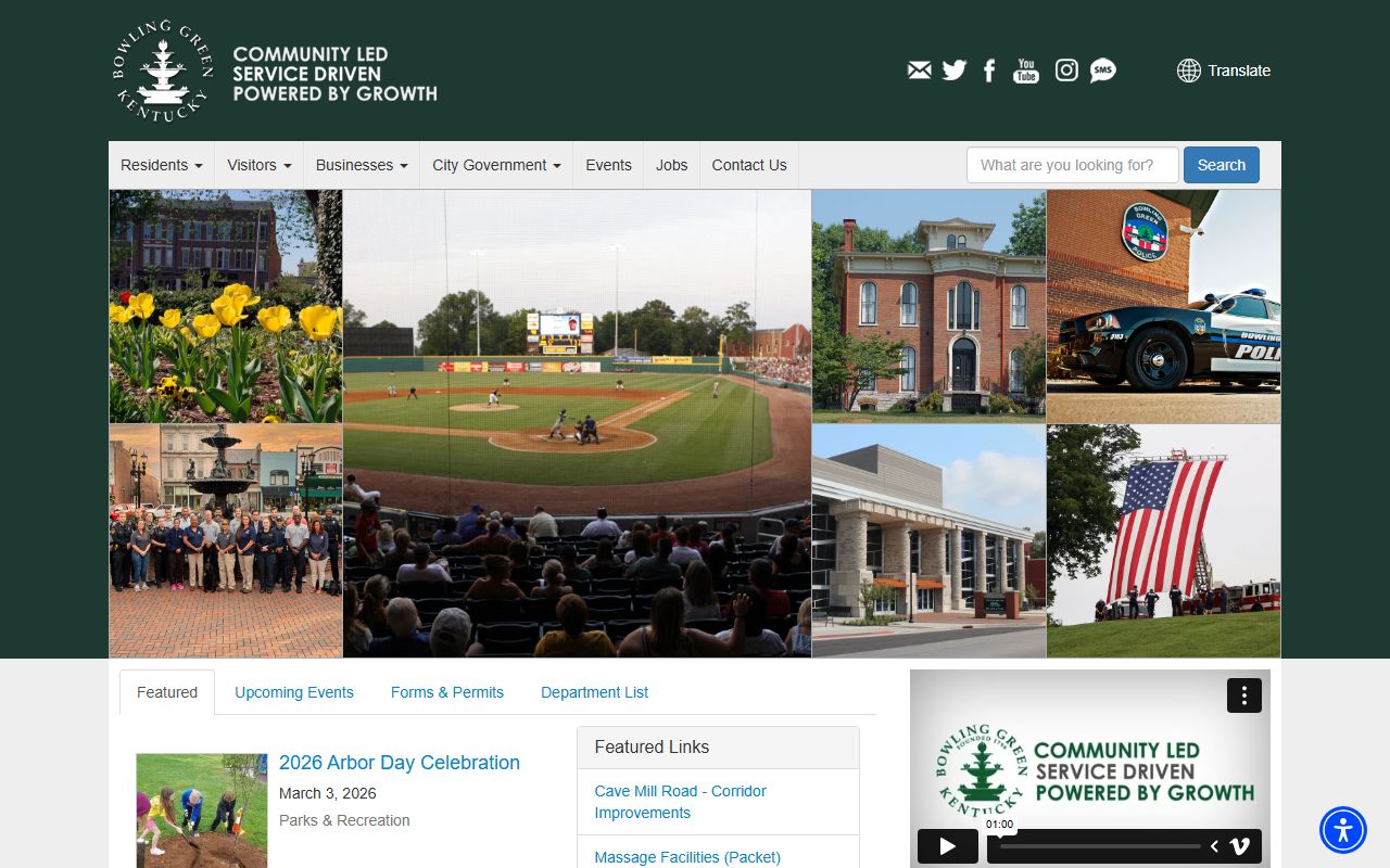 Bowling Green Kentucky city resources for Warren County residents directory