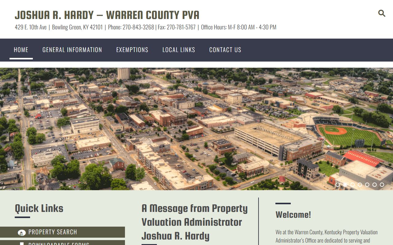 Warren County Kentucky PVA property search for residents directory